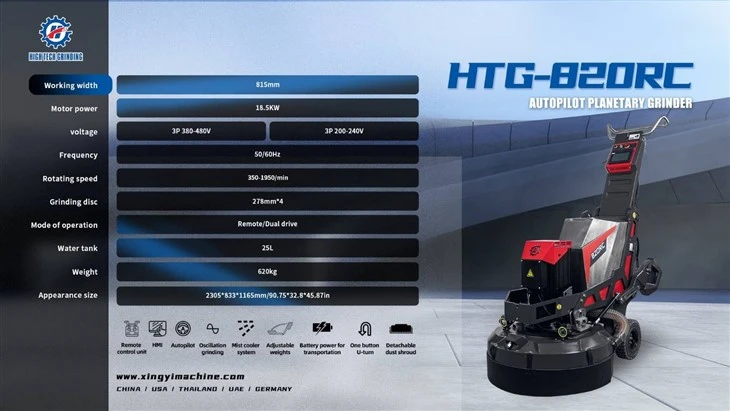 Remote Floor Grinding Machine
